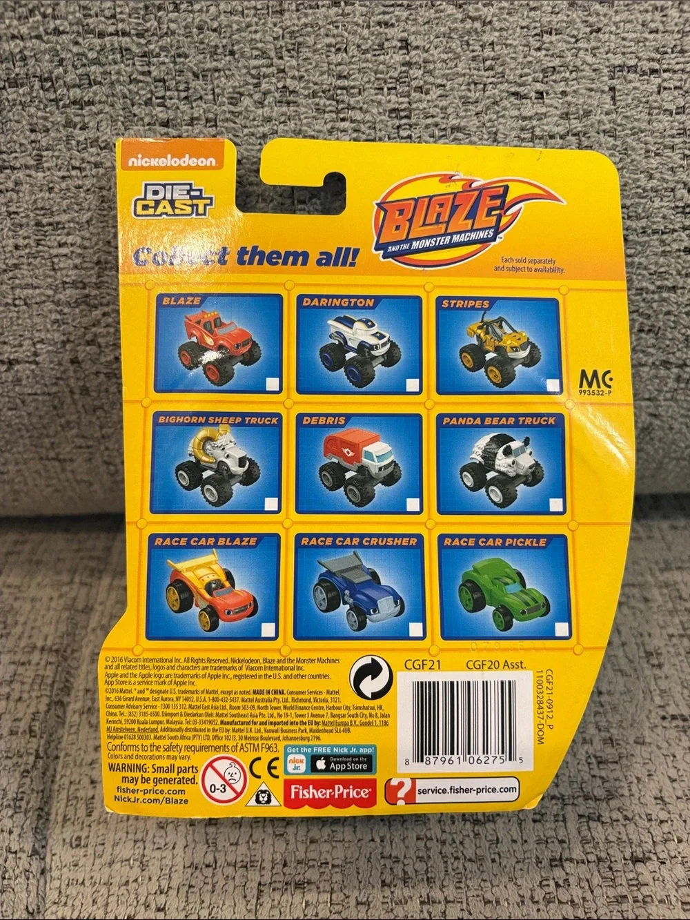 Blaze and the Monster Machines - set of 4 - New in original packaging- die cast